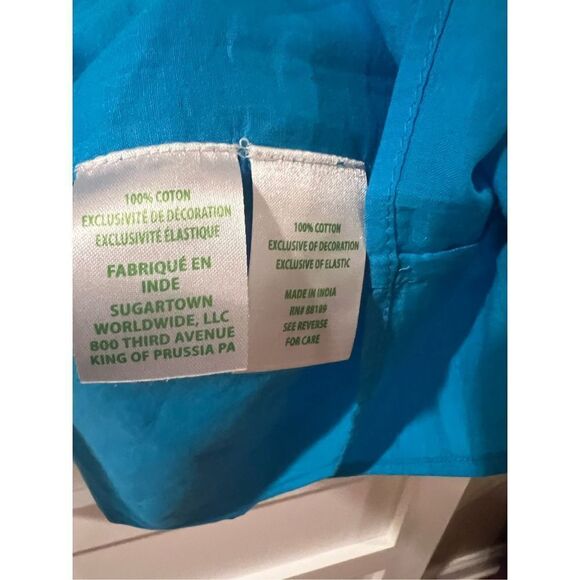 WOMEN'S ANALYNN TUNIC DRESS IN TURQUOISE SIZE LARGE - LILLY PULITZER - Picture 3 of 5
